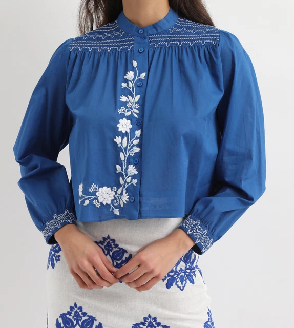 Chemise Monki 100% Coton Rayée Jaune Blanc Noir - Taille M - Neuve Avec étiquette
