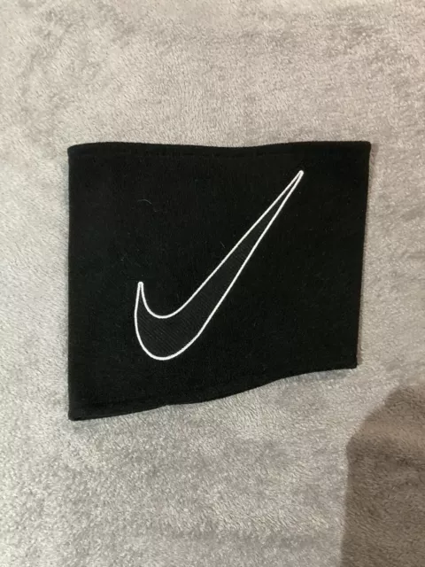 Nike Black Snood Polyester Fleece Winter Warrior Snood Swoosh Tick Logo Neck