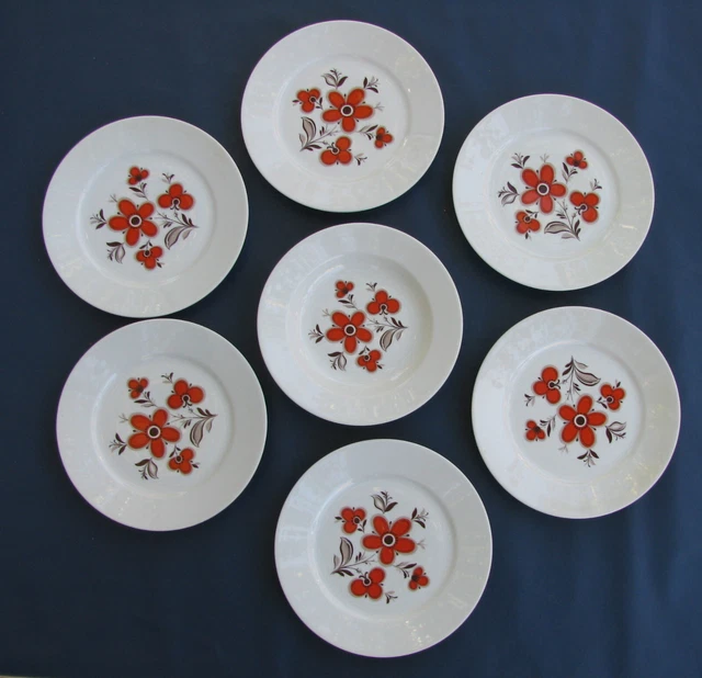 Lot 10 Assiettes ARZBERG – 5 Creuses + 5 Plates – Porcelaine Blanche – Vintage 1970 – Neuf