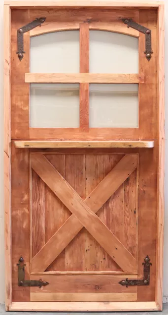 Rustic reclaimed lumber square top DUTCH door solid wood story book winery