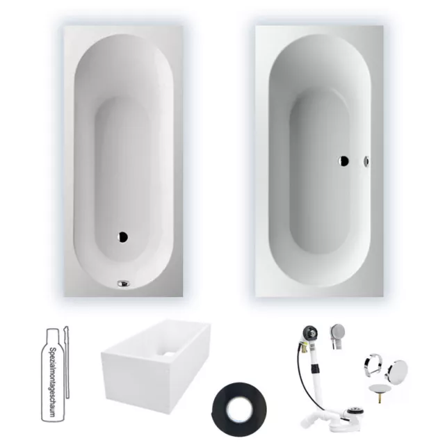 Villeroy & Boch Oberon Badewanne Quaryl Einbaubadewanne Wannenträger Ablauf