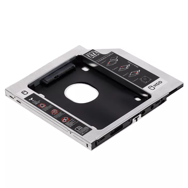 Alloy SATA3.0 2nd HDD Caddy 9.5mm 2.5 Inch  HDD Enclosure for O9V5 2