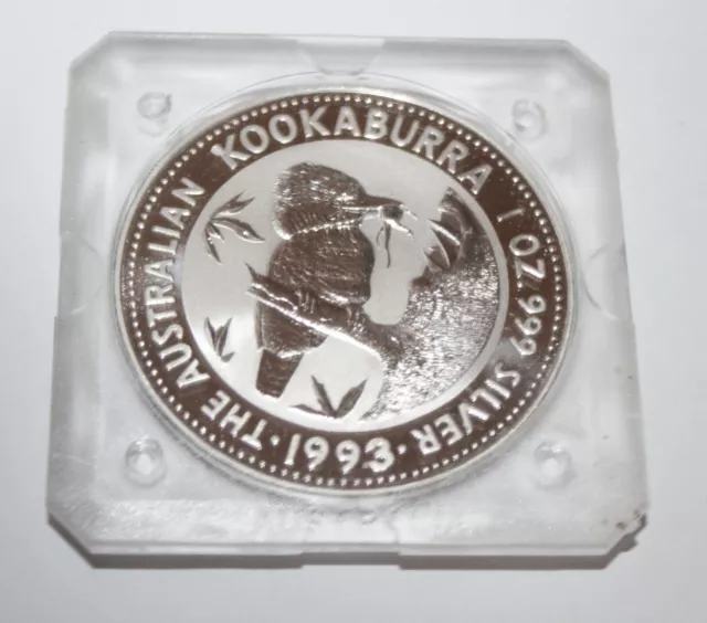 999 Silber Australia Kookaburra 1 Unze 1993 1 oz fine silver coin Anlage argent