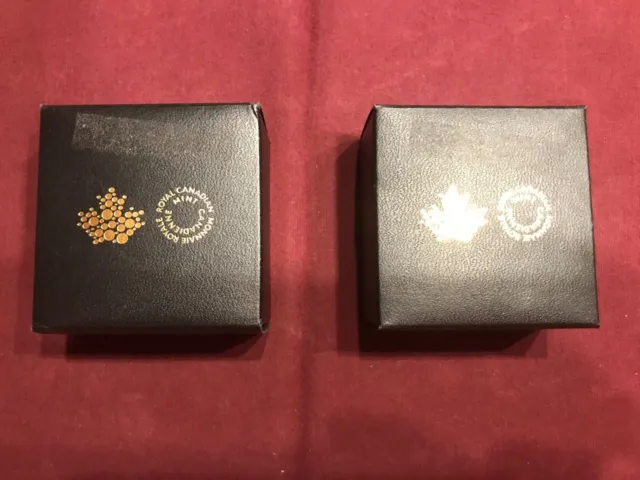 Princess to Monarch two canadian silver Proof dollars coins