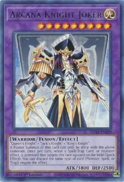 Yugioh - Arcana Knight Joker Fusion Set - 4 Cards - Plus Free Holographic Card