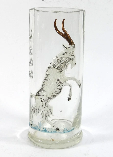 Verre à Bière Env. 1900 Вѣна Vienne Publicité Bouc