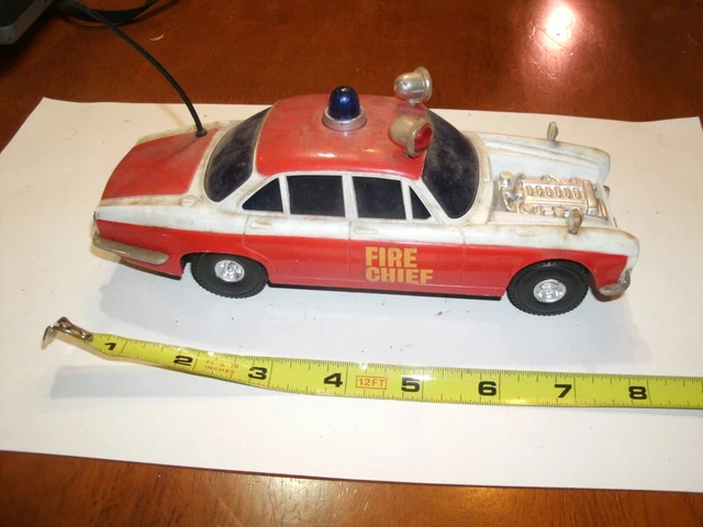 VINTAGE FRICTION TOY car Jaguar Fire Chief Lucky 3113 $20.00 - PicClick