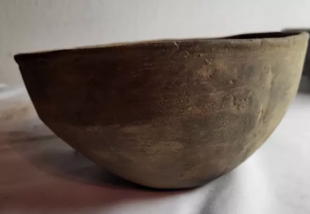 Large Mississippian Utility Bowl Ancient Native American Indian Pottery-Restored