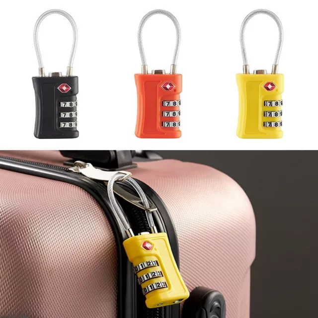 Padlock TSA Customs Code Lock 3 Digit Combination Lock Luggage Password Lock