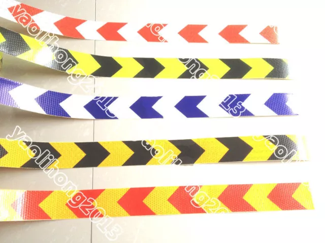 Safety Arrow Reflective Caution Warning Tape Sticker For Road Stair Way Garage