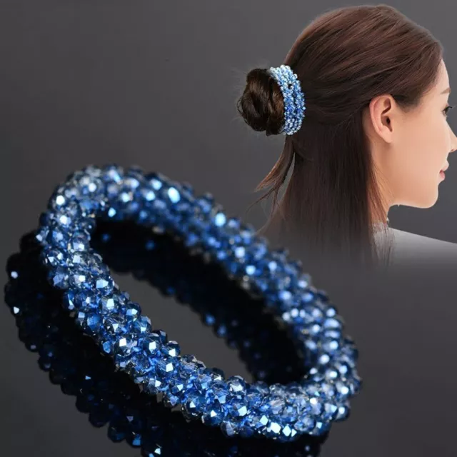 Temperament Beads Hair Tie - Geometric Scrunchie Band Casual Hair Accessory 1PC 3