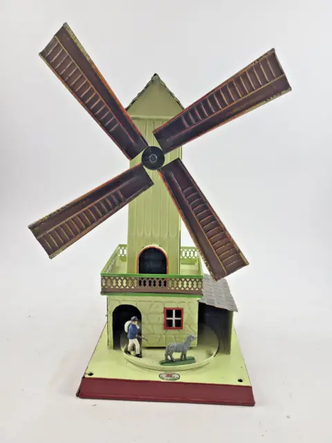 Doll Antriebsmodell Windmühle 30 cm mit Jäger & Hund