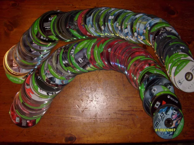 Lot Of Over 200 Xbox One Video Games...as Is Lot # 13