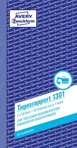 AVERY Zweckform Tagesrapport 105x200 2f 2x50Bl ACC NEW