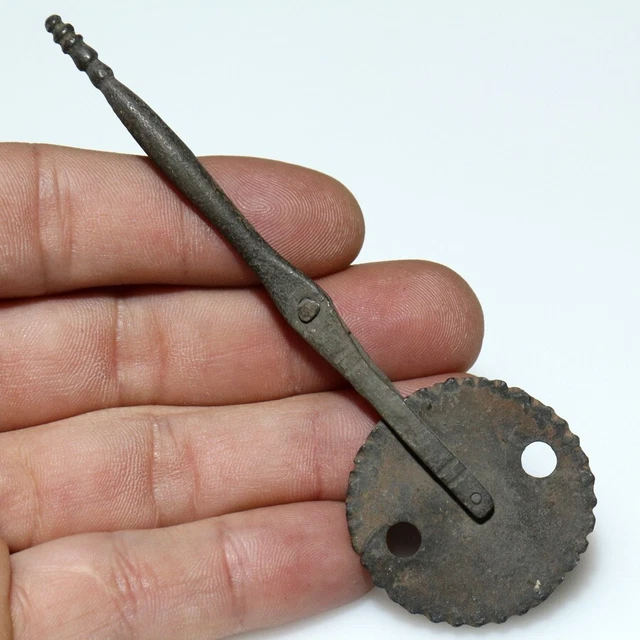 Scarce , Circa 1400 Ad Greek Bronze Pinwheel Pasta Cutter
