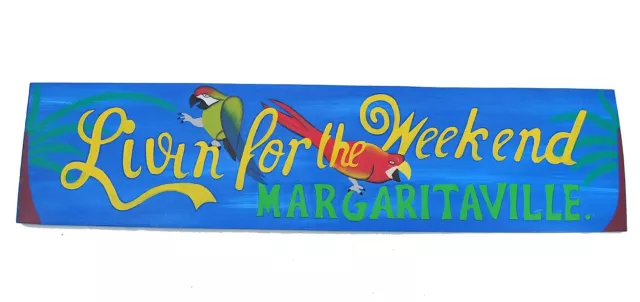 Decoración Letrero - Tiki - 100cm Vida para El Weekend Manía Letrero de Madera