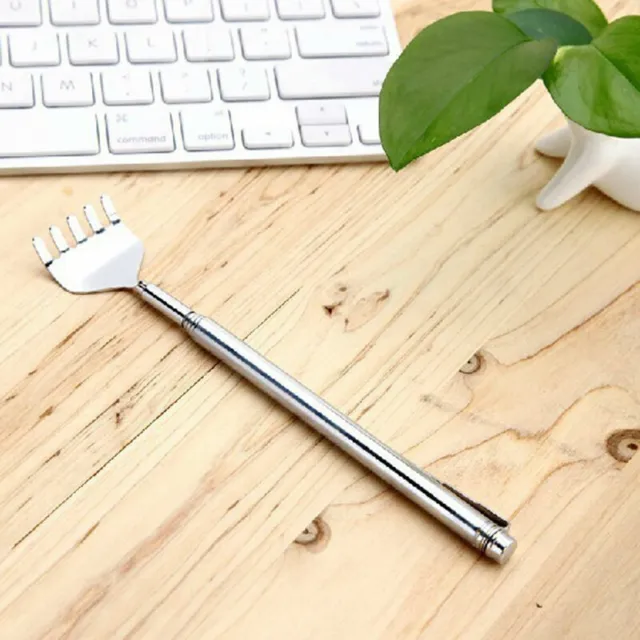 1pcs Telescopic Back Scratcher Massager Extendable Pocket F8M4 Useful Clip G2Y6