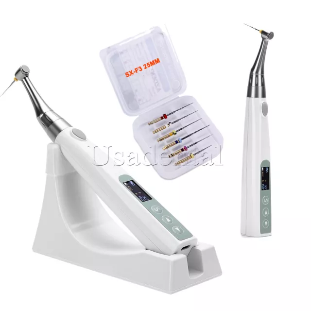 Dental Wireless LED Endo Motor Contra Angle Built in Apex Locator/ NiTi Files