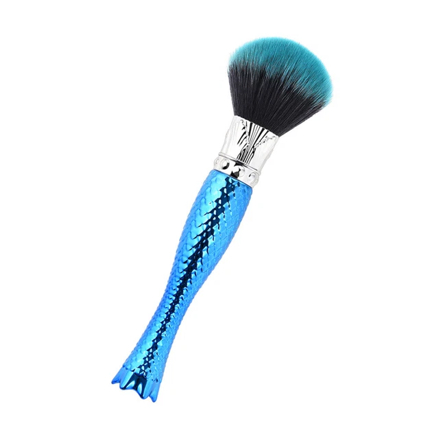 Plastic Handle Nylon Bristles Makeup Brush Cosmetics Powder Blush Brush for