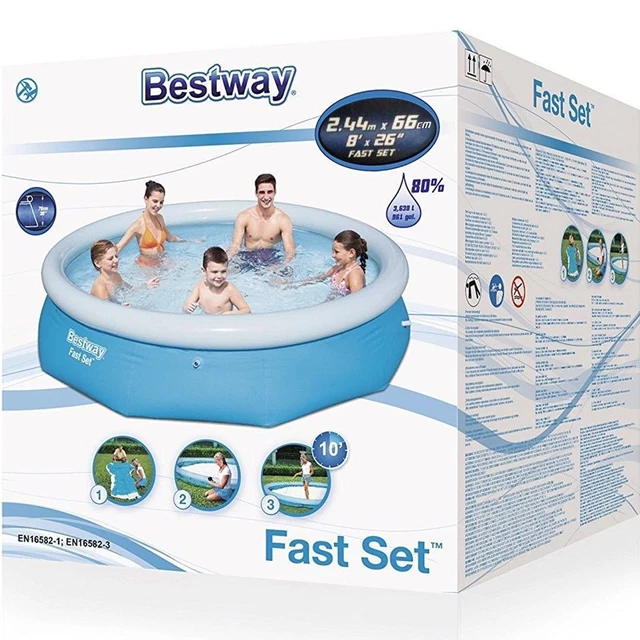 Bestway Fast Set Pool, 8-ft. main image 1