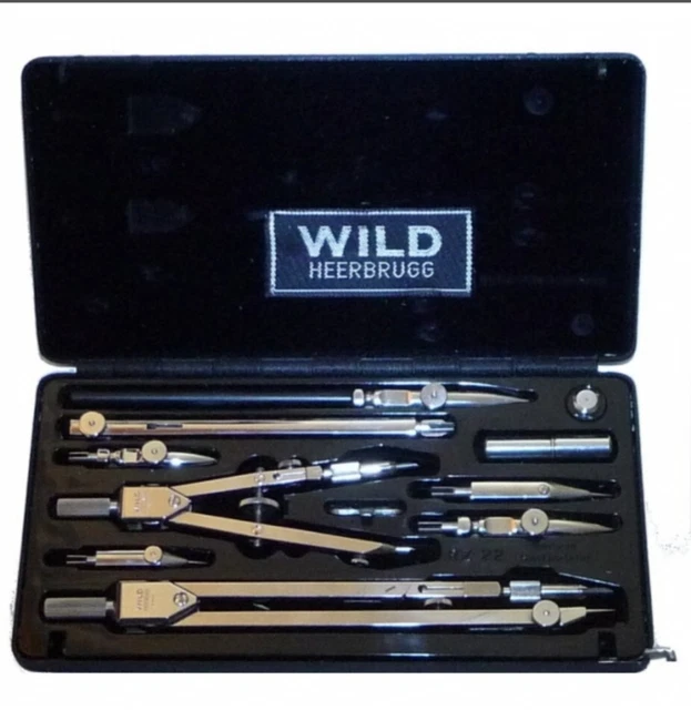 WILD HEERBRUGG TECHNICAL Drawing Set Vintage Precision RZ22 - 1970 £125 ...