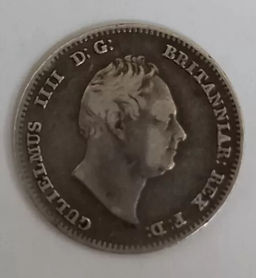 William IV 1835 threepence/thruppence coin great condition