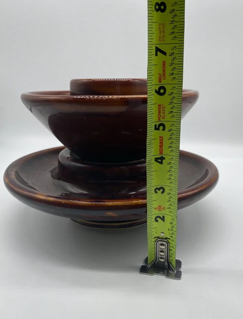 Vintage Large Brown LOCKE 1930 Porcelain/Ceramic High Voltage Insulator 7