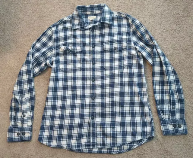 Medium Sonoma Life & Style Long Sleeve Button-Down Plaid Flannel Shirt