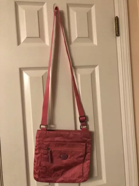 COACH SIGNATURE NYLON File Bag NWT F77408 Hot Pink 29.99 PicClick