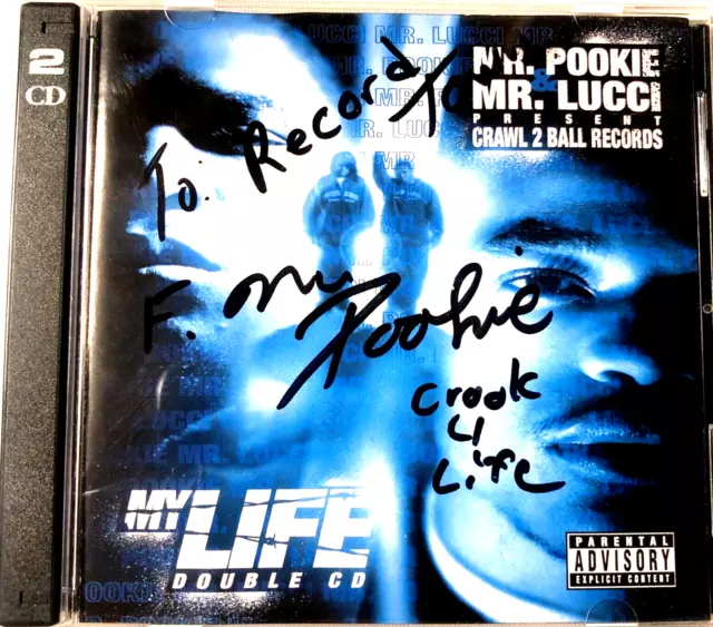 Mr. Pookie  Signed Autographed  My Life  (2x CD 2009) Mr Lucci Tx rap