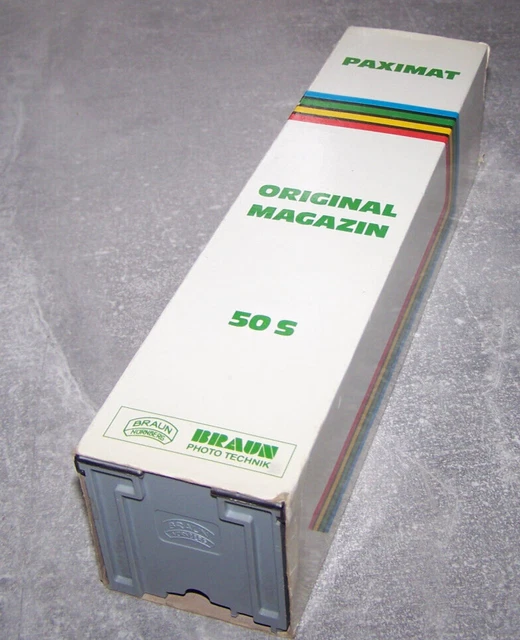 Paximat Magazin Braun Braun Nürnberg Diamagazin Für Diaprojektor – 36er Paximat-Magazin In Weiß Mit Deckel Braun Paximat Magazin