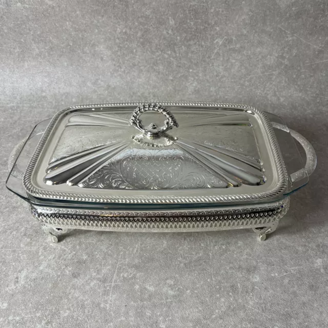 VINTAGE Queen Anne Silver Plated Bon Bon Serving Dish 2