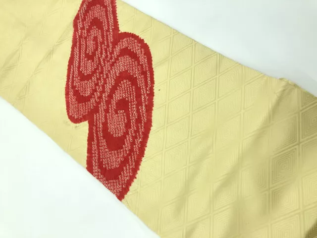 6486832: Japanese Kimono / Vintage Nagoya Obi / Shibori / Abstract Pattern