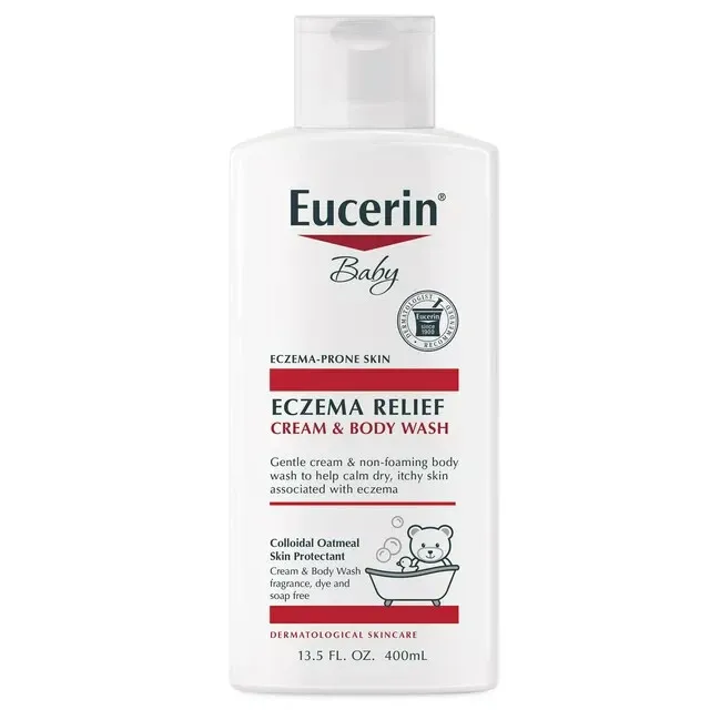 Eucerin Baby Eczema Relief Cream Body Wash Colloidal Oatmeal Skin Protectant