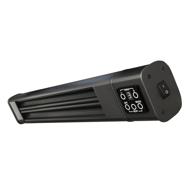 FERNANDO | Deckenheizstrahler | Schwarz | 3000W | 3 Heizstufen | Heizstrahler...