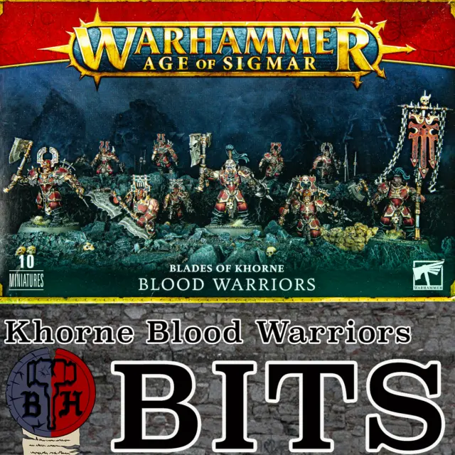 Warhammer Age Of Sigmar Blades of Khorne Bloodbound Blood Warriors Box Set BITS