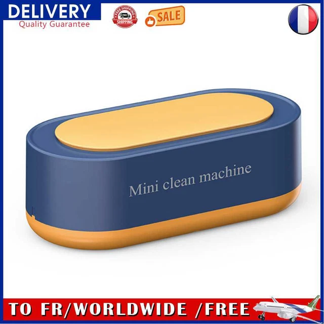 Ultrasonic Jewelry Cleaner Jewelry Glasses Watch Cleaning (Battery Blue)