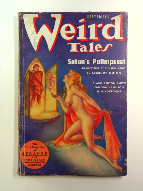 Weird Tales Pulp 1st Series Sep 1937 Vol. 30 #3 GD/VG 3.0 TRIMMED