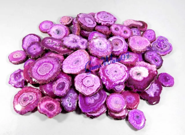 Pink Solar Quartz Druzy Cabochon Natural Gemstone Wholesale 5000 Cts 100 pcs Lot