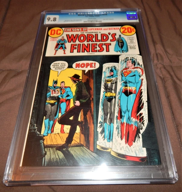 Worlds Finest # 216 Cgc 9.8 White Pgs! Highest Graded! Batman Superman Sons Dc!