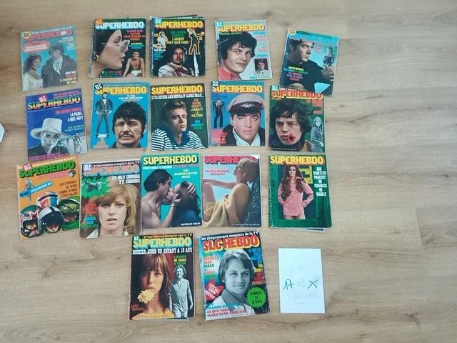 lot 10 des premiers magazine ONZE FOOTBALL 1976/1977 numeros 11/12/13/14/15/16