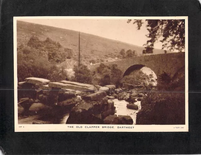 D2558 UK Dartmeet Clapper Bridge Tucks vintage postcard