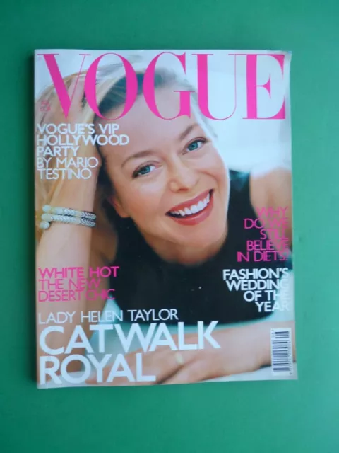 Vogue UK July 2002 Bridget Hall Liberty Ross Carmen Kass British Magazine  7/02