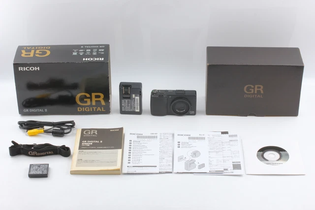 SH;2021 [MINT IN BOX] Ricoh GR Digital II 10.1MP Black Compact Camera From JAPAN