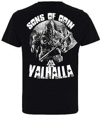 Sons of Odin Vikings vichinghi Valhalla tempo libero BACK PRINT T-shirt