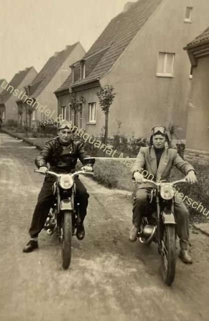 orig. Foto Motorrad Oldtimer alte Fotografie 1952