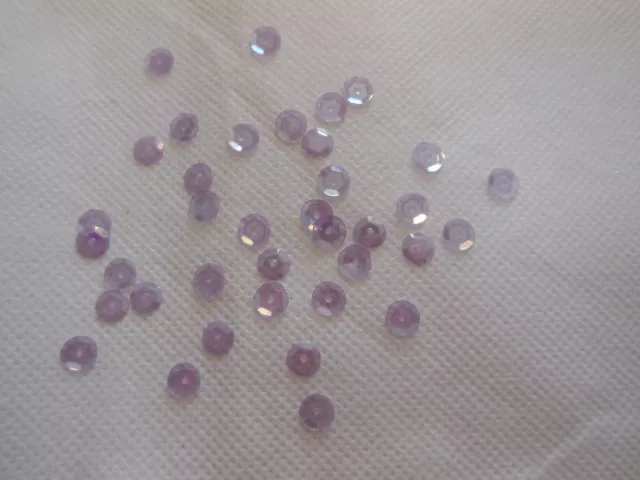 Bridal Wedding Lilac Hologram Round Cupped Sequins 6mm approx 1700 per pack 20g