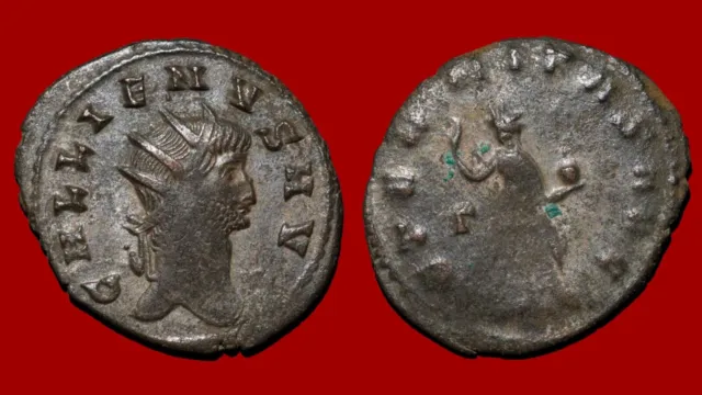 Roman Coin : Gallien – Antoninien, Sol, Rome, Billon, TTB+/TB [13AGA22]
