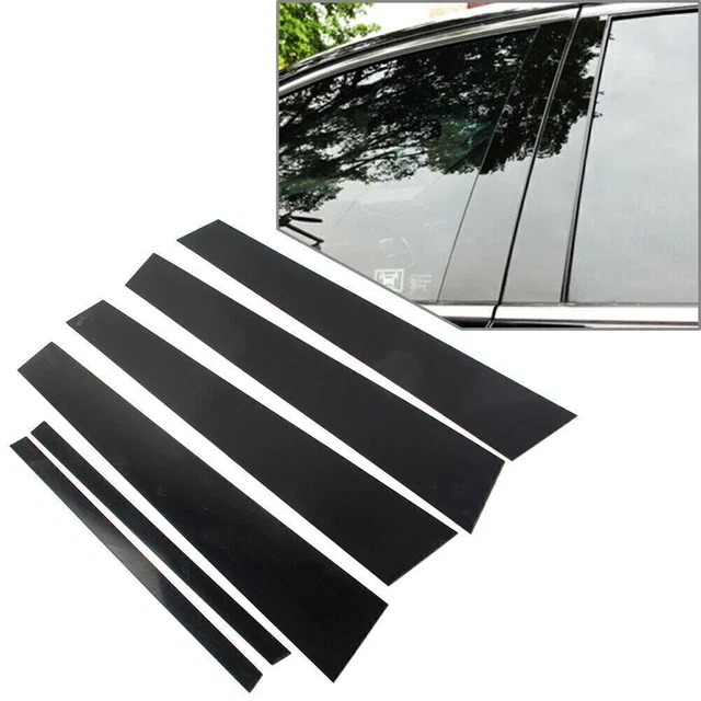 Kit Rivestimento Porta Nero Pali Colonne per Honda Accord 2008 2009 2010-2012