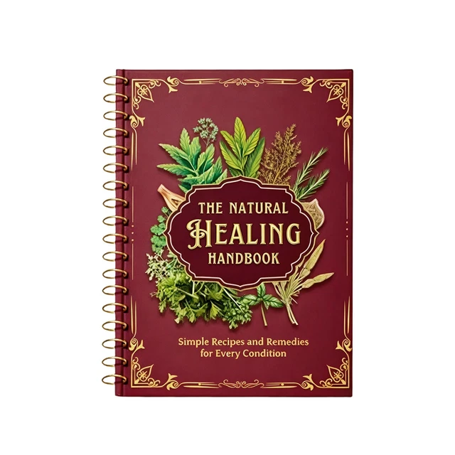The Natural Healing Handbook - Spiral-Bound Herbal Remedies Guide - First Edition